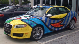Audi RS4 Decorated By Artist Romero Britto; That's Some Fast Art